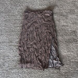 URBAN Romantics Brown and Black Pencil Skirt